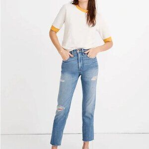 Madewell Rivet & Thread Perfect Vintage Jeans size 26 high waist straight leg